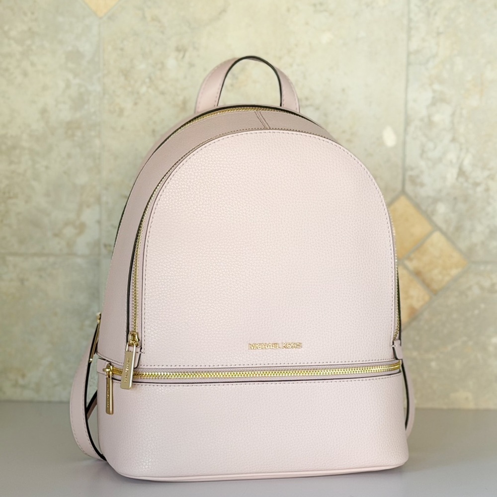 Michael Kors Rhea MediumPink Backpack - Picture 2 of 10